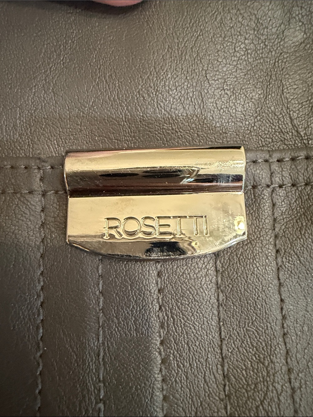 Rosetti Leather Bag with Silver Chain details